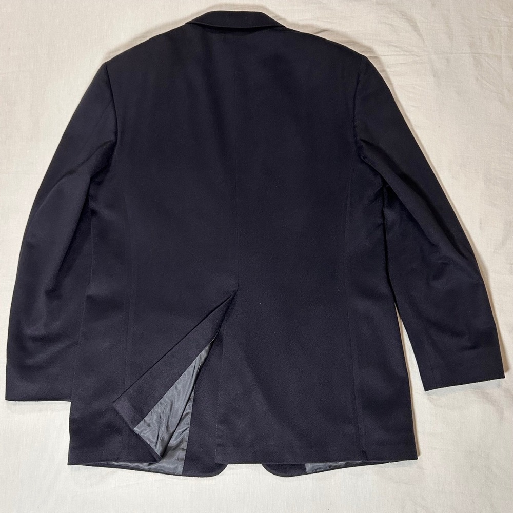 Southampton 100% Cashmere Men's 43L Blazer Dress Sports Coat Navy Blue VTG - Picture 4 of 10